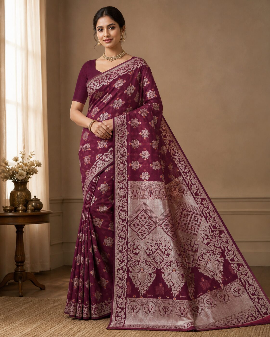 1 Jamdani Saree new 2026 - Image 1